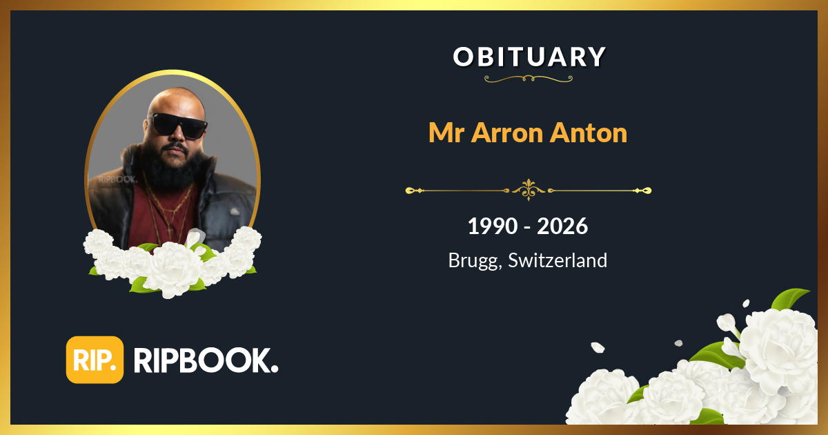 Mr Arron Anton Babu - Obituary - RIPBook